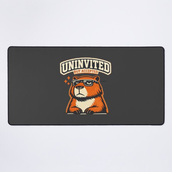 Item preview, Unbothered Capybara - Uninvited But Accepted | Nonchalant designed and sold by BeanToePets.