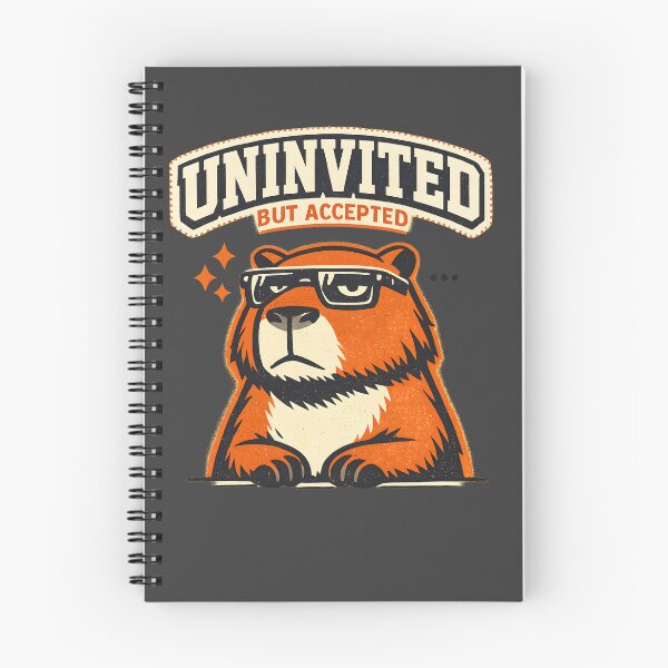 Item preview, Unbothered Capybara - Uninvited But Accepted | Nonchalant designed and sold by BeanToePets.