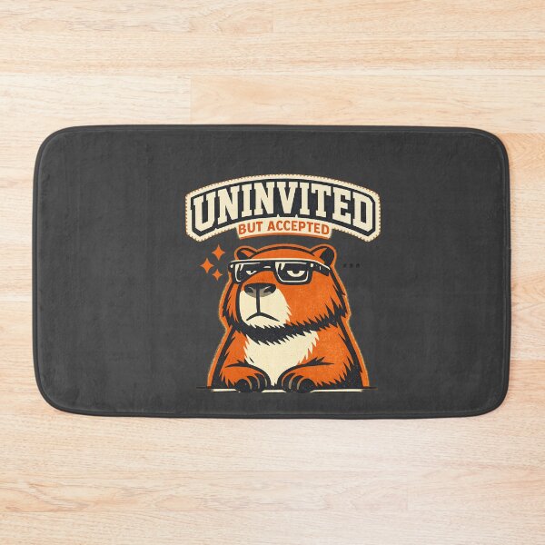 Item preview, Unbothered Capybara - Uninvited But Accepted | Nonchalant designed and sold by BeanToePets.