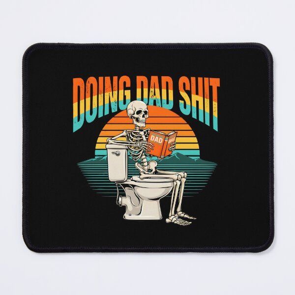 Item preview, Doing Dad Shit Skeleton Toilet Retro Dad Joke designed and sold by Redgiant87x.