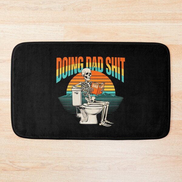 Item preview, Doing Dad Shit Skeleton Toilet Retro Dad Joke designed and sold by Redgiant87x.