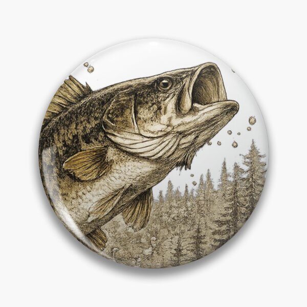 Item preview, Largemouth Bass Explosive Jump designed and sold by KrungiT Design .