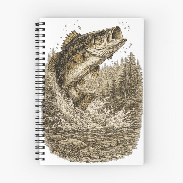 Item preview, Largemouth Bass Explosive Jump designed and sold by KrungiT Design .