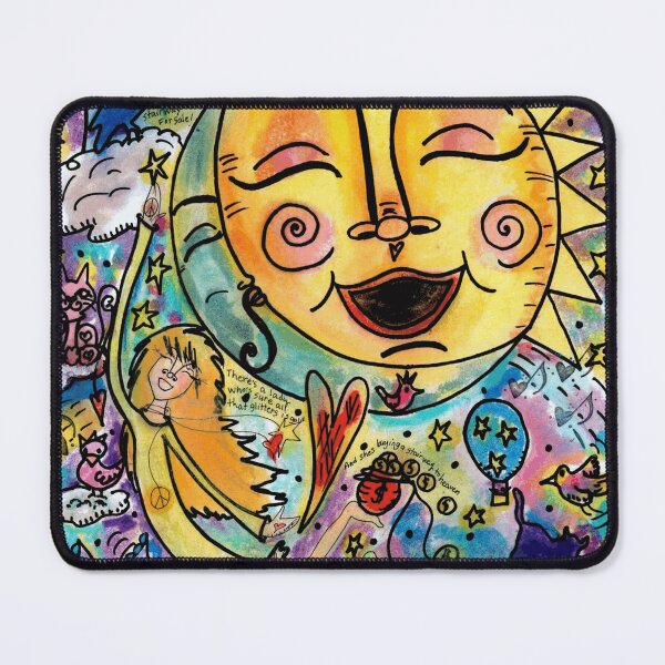 Item preview, Whimsical Celestial Sun and Moon Art designed and sold by RyanAshford.