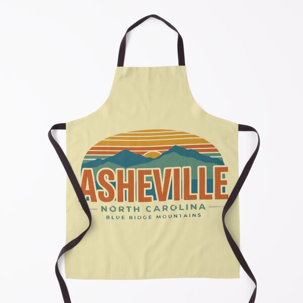 Item preview, Asheville North Carolina Retro Sunset | Blue Ridge Mountains Vintage Design designed and sold by Timeless Design.