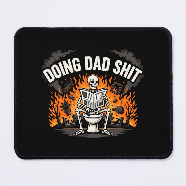 Item preview, Doing Dad Shit Skeleton Toilet Hilarious Dad Meme for Hardworking Dads designed and sold by Redgiant87x.