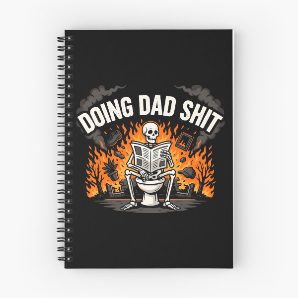 Item preview, Doing Dad Shit Skeleton Toilet Hilarious Dad Meme for Hardworking Dads designed and sold by Redgiant87x.