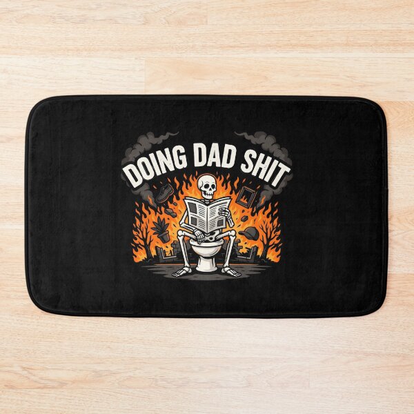 Item preview, Doing Dad Shit Skeleton Toilet Hilarious Dad Meme for Hardworking Dads designed and sold by Redgiant87x.