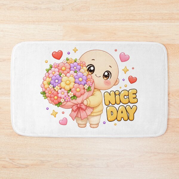 Item preview, Nice Day Kawaii Chibi Flower Bouquet | Cute Positivity Art designed and sold by Dulxoz.