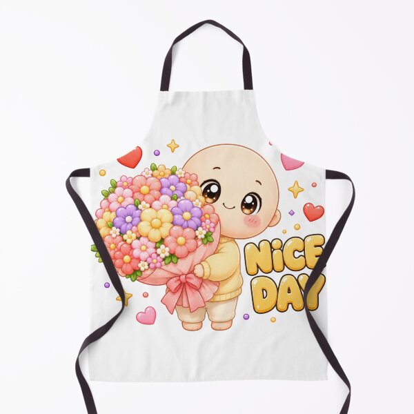 Item preview, Nice Day Kawaii Chibi Flower Bouquet | Cute Positivity Art designed and sold by Dulxoz.