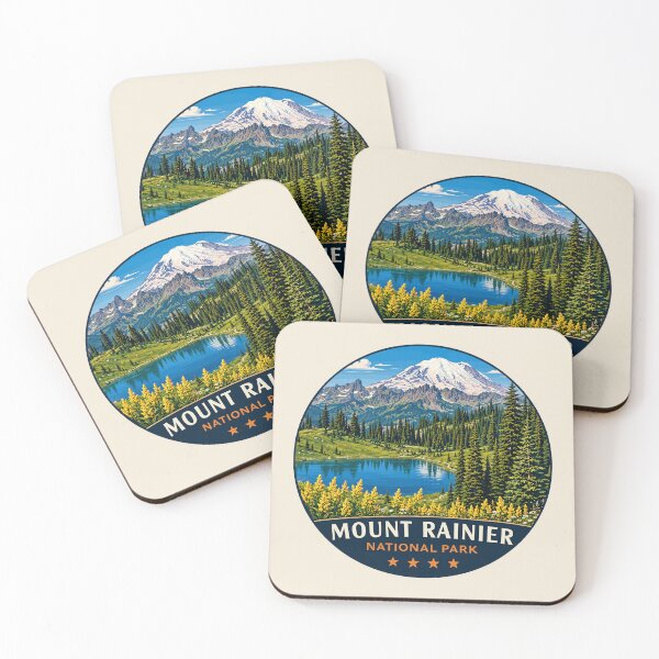 Item preview, Mount Rainier National Park Retro Design designed and sold by Gideon Emmerich.