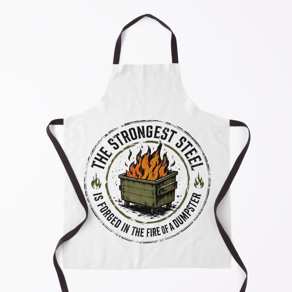 Item preview, The Strongest Steel Is Forged In The Fire Of A Dumpster Resilience Humor Quote Survivor Saying designed and sold by HumansStuck12.