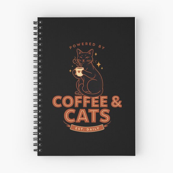 Item preview, Powered by Coffee & Cats – Cute Black Cat Coffee Lover Design designed and sold by PatsiRose.
