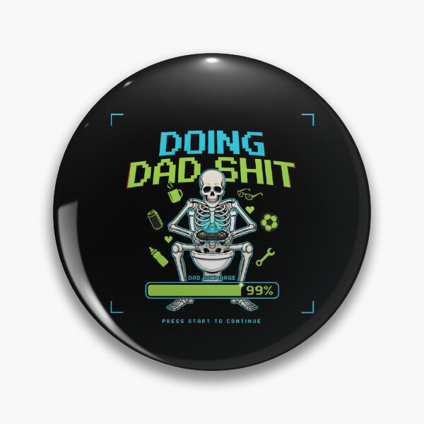 Item preview, Doing Dad Shit Skeleton Toilet Funny Skeleton for Dad Joke Lovers designed and sold by Redgiant87x.