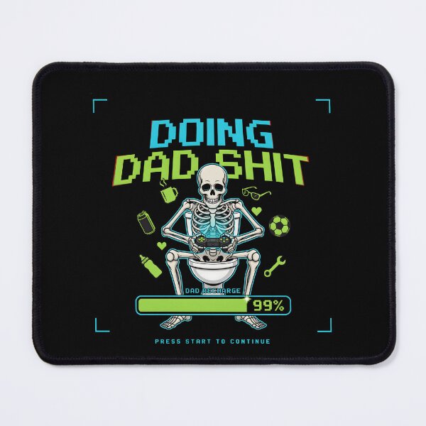 Item preview, Doing Dad Shit Skeleton Toilet Funny Skeleton for Dad Joke Lovers designed and sold by Redgiant87x.