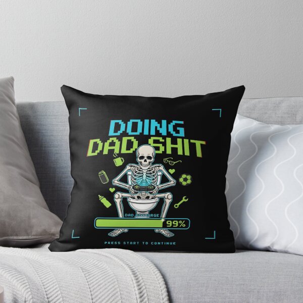 Item preview, Doing Dad Shit Skeleton Toilet Funny Skeleton for Dad Joke Lovers designed and sold by Redgiant87x.