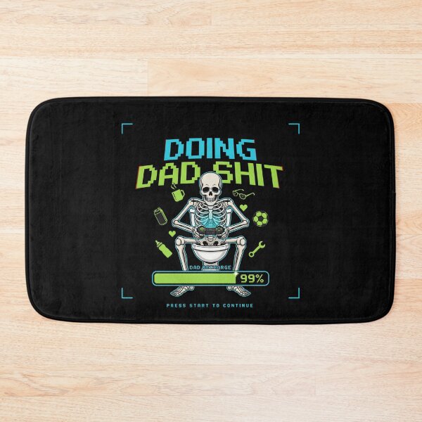 Item preview, Doing Dad Shit Skeleton Toilet Funny Skeleton for Dad Joke Lovers designed and sold by Redgiant87x.