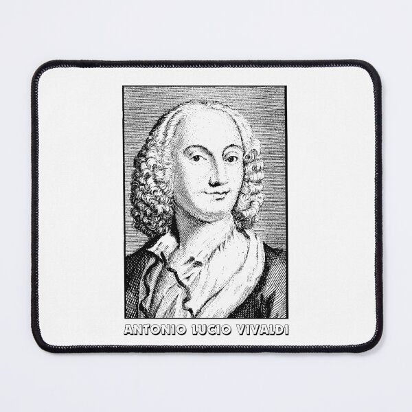 Item preview, Antonio Vivaldi Vintage Style Classical Music Portrait designed and sold by RPrintPulse.