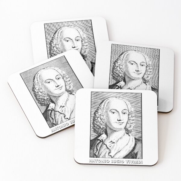 Item preview, Antonio Vivaldi Vintage Style Classical Music Portrait designed and sold by RPrintPulse.