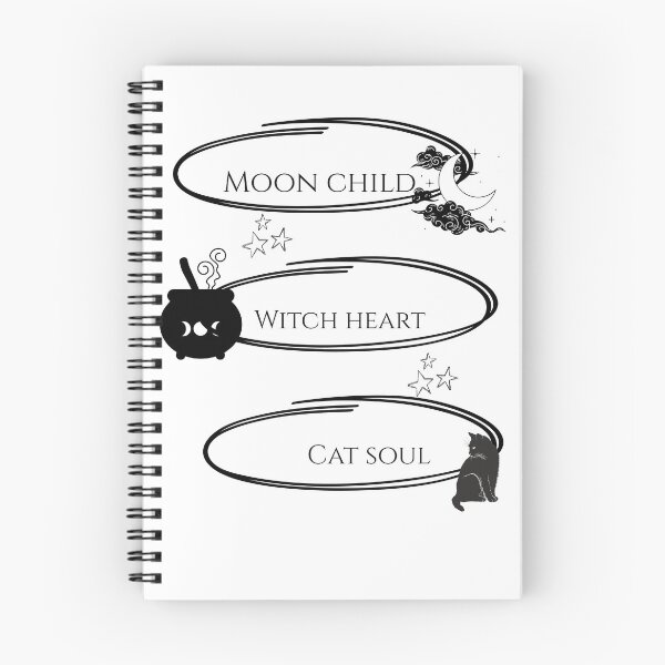 Item preview, Moon Child Witch Heart Cat Soul Gothic Witch Black Cat  designed and sold by theinkblackcat.