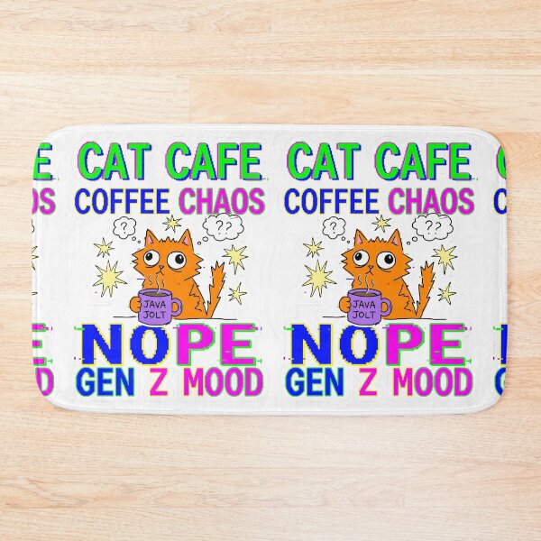 Item preview, 8Bit Coffee Cat Chaos Gen Z Aesthetic Meme designed and sold by ART ATTACK ZONE.