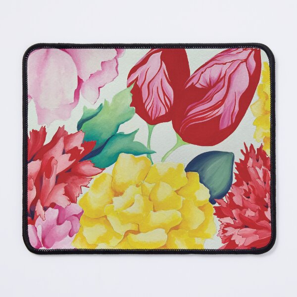 Item preview, Painting of a garden of large colorful flowers designed and sold by GENEST-V.