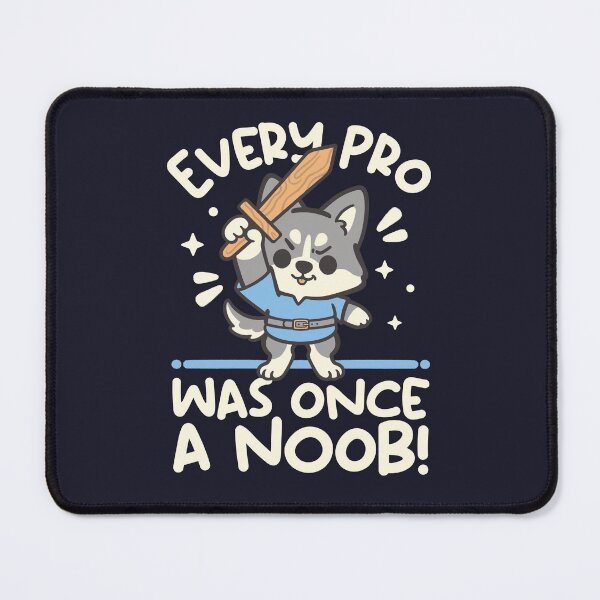 Item preview, Every Pro Was Once A Noob - Cute Kawaii Wolf Warrior Gamer Art designed and sold by NemiMakeit.