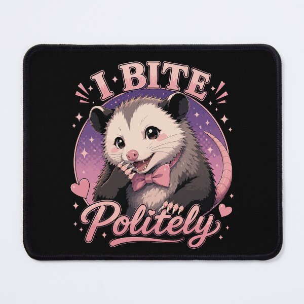 Item preview, I Bite Politely Opossum designed and sold by GhoulishGraphX.