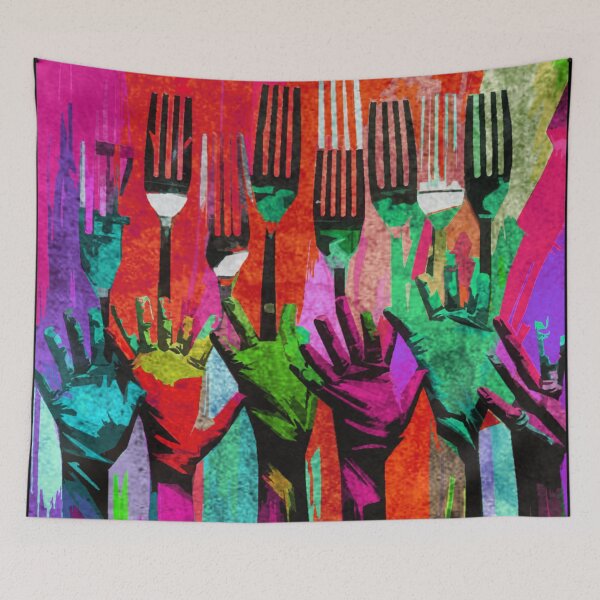 Item preview, Abstract hungry hands designed and sold by kinpirks.