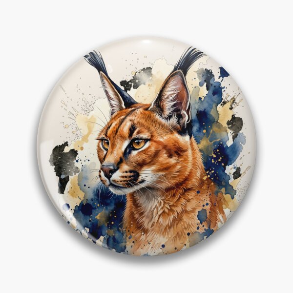 Item preview, Not Angry. Just Observing. | Funny Caracal Shirt | Introvert Wildlife Watercolor designed and sold by Biedroneczka.