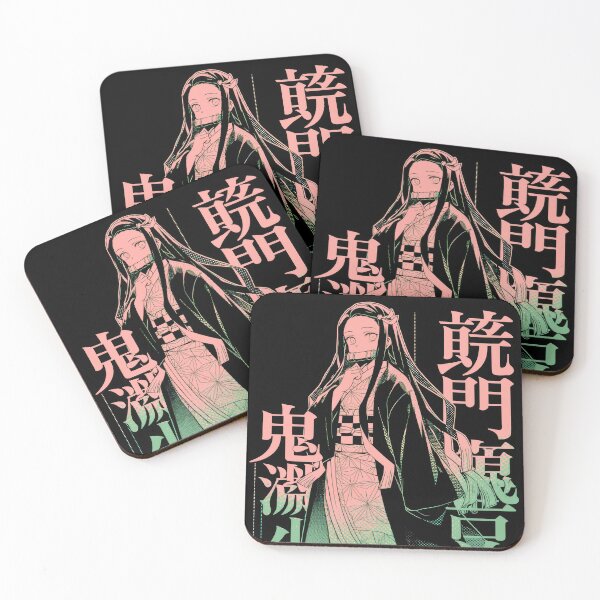 Artikelvorschau, Nezuko Duotone Kiwi Wassermelone entworfen und verkauft von AnimeArsenalPrints.