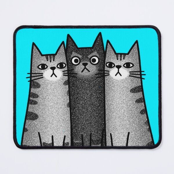 Item preview, Three Cute Cats in a Monotone Style designed and sold by hinomaru.