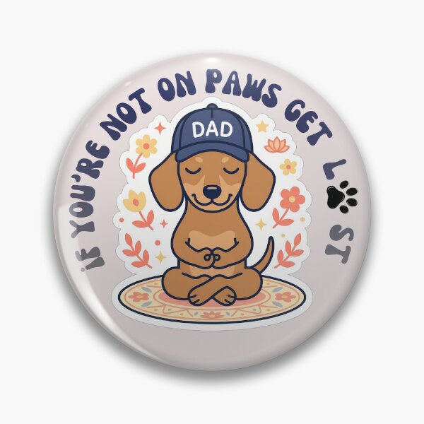 Item preview, Cute Kawaii Dachshund Zen Yoga Dog Dad Art designed and sold by natayzedes.