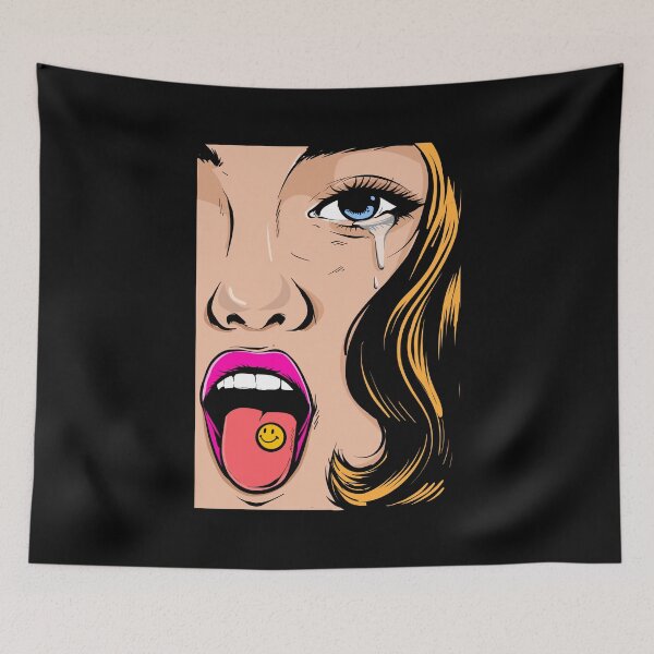 Item preview, Pop Art girl Sad designed and sold by sanwr.