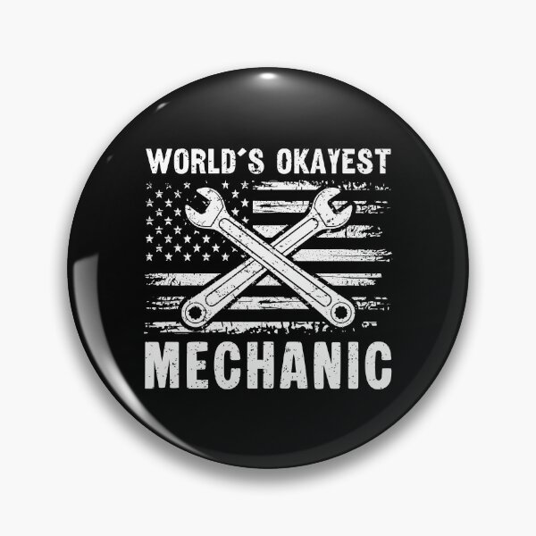 Item preview, World's Okayest Mechanic Funny Distressed American Flag designed and sold by Dmetalx Art Apparel.