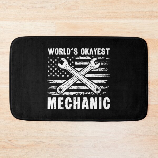 Item preview, World's Okayest Mechanic Funny Distressed American Flag designed and sold by Dmetalx Art Apparel.