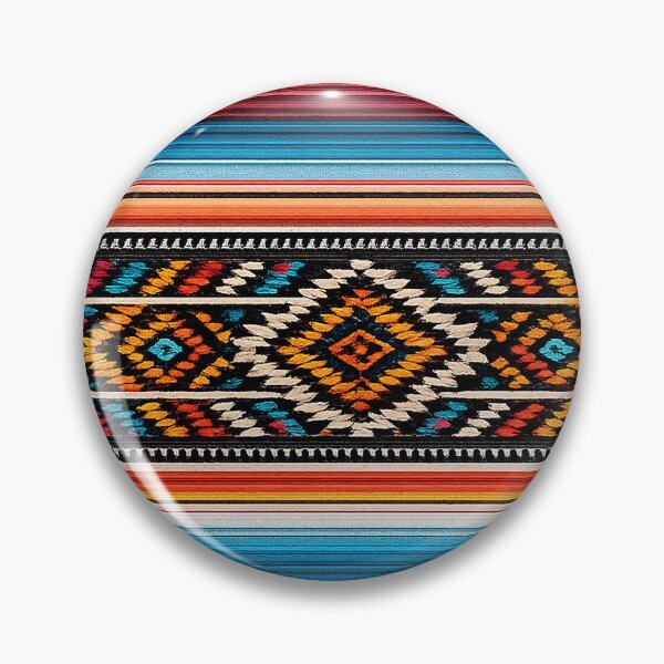 Item preview, Southwestern Serape Pattern | Traditional Mexican Geometric Blanket Design designed and sold by BrainCurves.