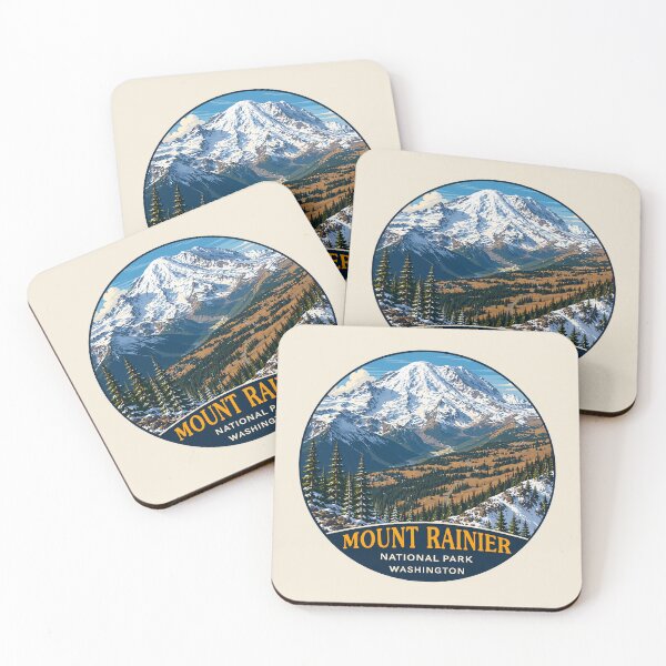 Item preview, Mount Rainier National Park Retro Design designed and sold by Gideon Emmerich.