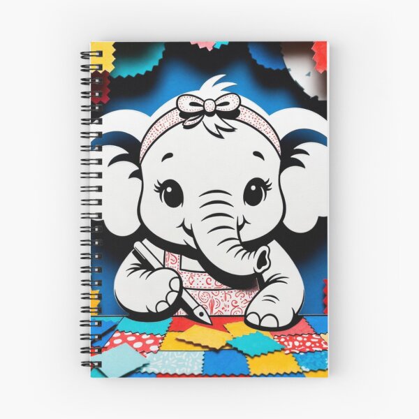 Item preview, Adorable Papercut Elephant Interior Designer Quilting designed and sold by IntelliMindDesigns.