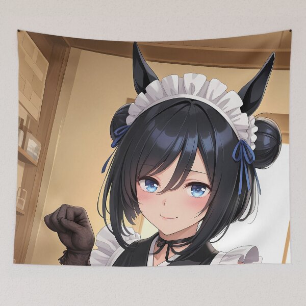 Item preview, Eishin Flash Uma Musume Playful Maid Pose designed and sold by ManuelOpito.