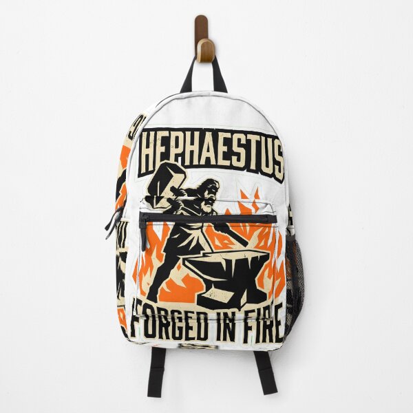 Item preview, Hephaestus Forged In Fire God Of The Forge Brutalist Poster Graphic designed and sold by EKHOAISTORE.