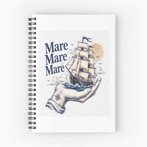 Item preview, Mare Mare Mare – Veliero nella Mano | Grafica Nautica Vintage per Amanti del Mare designed and sold by RipantinaFantasy .