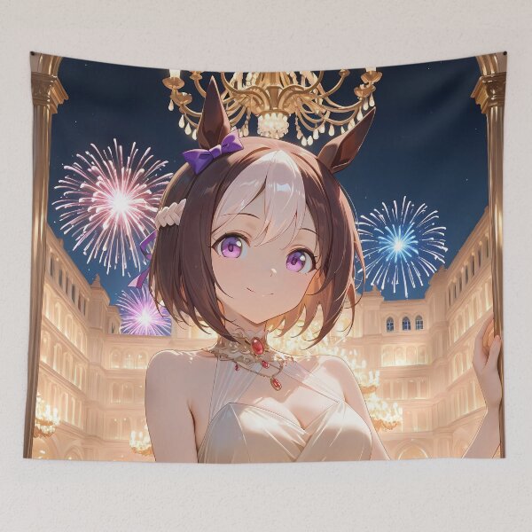 Item preview, Special Week Uma Musume Pretty Derby Royal Night Fireworks Glow designed and sold by ManuelOpito.