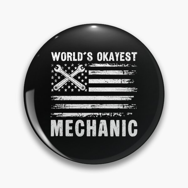 Item preview, World's Okayest Mechanic Funny Distressed American Flag designed and sold by Dmetalx Art Apparel.