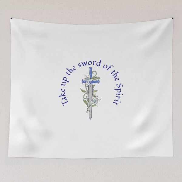 Item preview, Copy of Take up the sword of the spirit Blue designed and sold by Kingdompurpose.