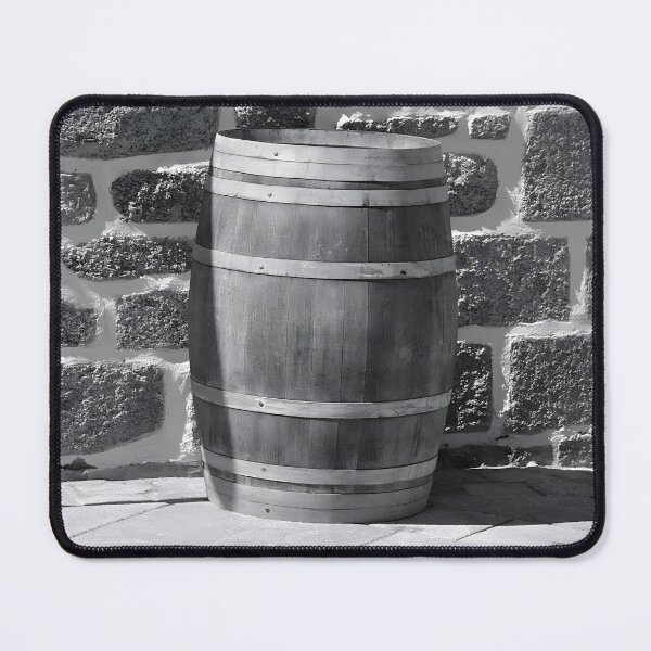 Item preview, Rustic Wine Barrel Wall Art – Black and White Farmhouse Winery Decor designed and sold by DimoraGutyz.