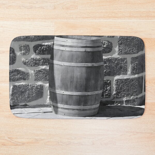 Item preview, Rustic Wine Barrel Wall Art – Black and White Farmhouse Winery Decor designed and sold by DimoraGutyz.