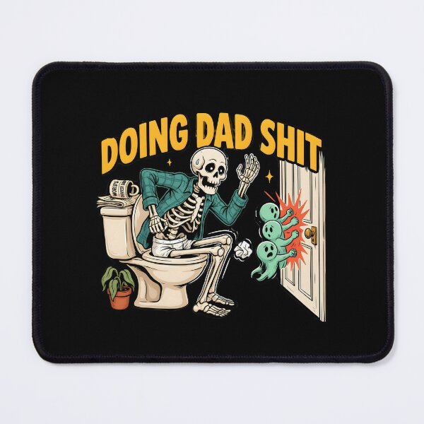 Item preview, Doing Dad Shit Skeleton Toilet Relatable Dad Joke Skeleton designed and sold by Redgiant87x.