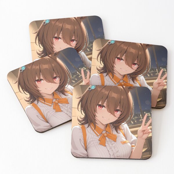 Item preview, Agnes Tachyon Uma Musume Night Cafe Peace Sign Smile designed and sold by ManuelOpito.