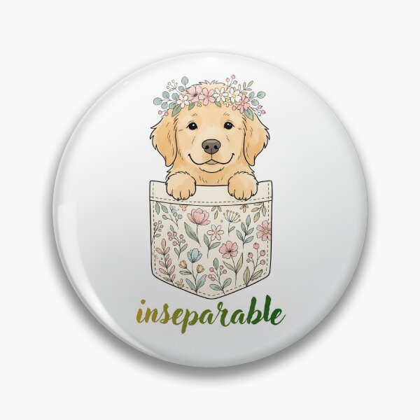 Artikelvorschau, Niedliches Boho-Golden-Retriever-Motiv mit Blumenmuster und aufgedruckter Tasche entworfen und verkauft von natayzedes.